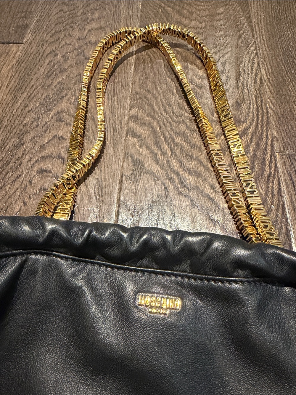 Moschino fringe Leather tote